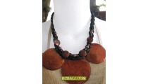 brown shells necklaces pendant triangle designs